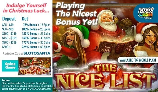 Sloto'Cash Free Spins Bonus